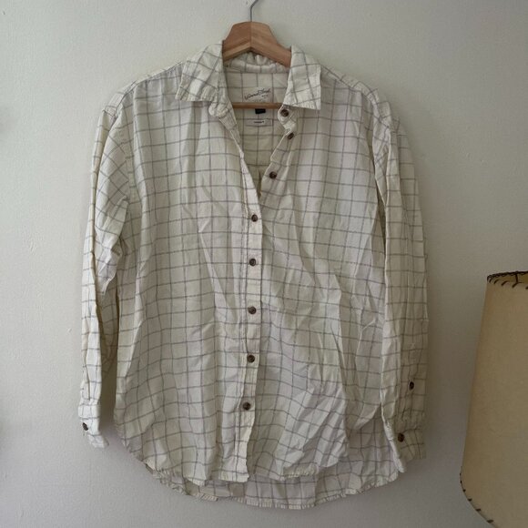 Universal Thread Oversized Plaid Buttondown Size S - Picture 2 of 4